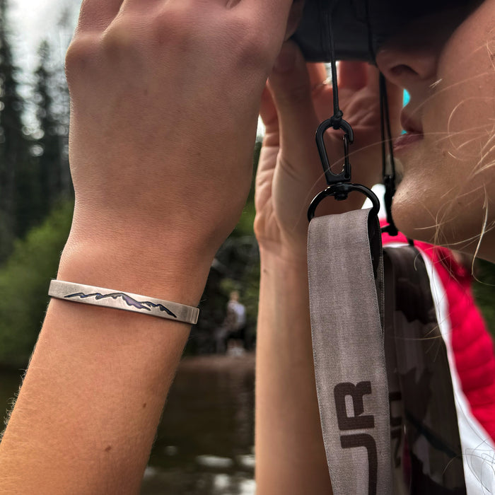 Mountainscape Mountain  Cuff Bracelet