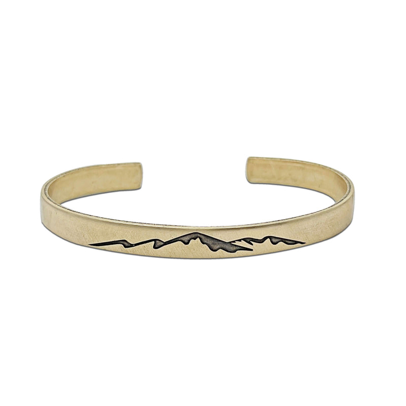 Mountainscape Mountain  Cuff Bracelet