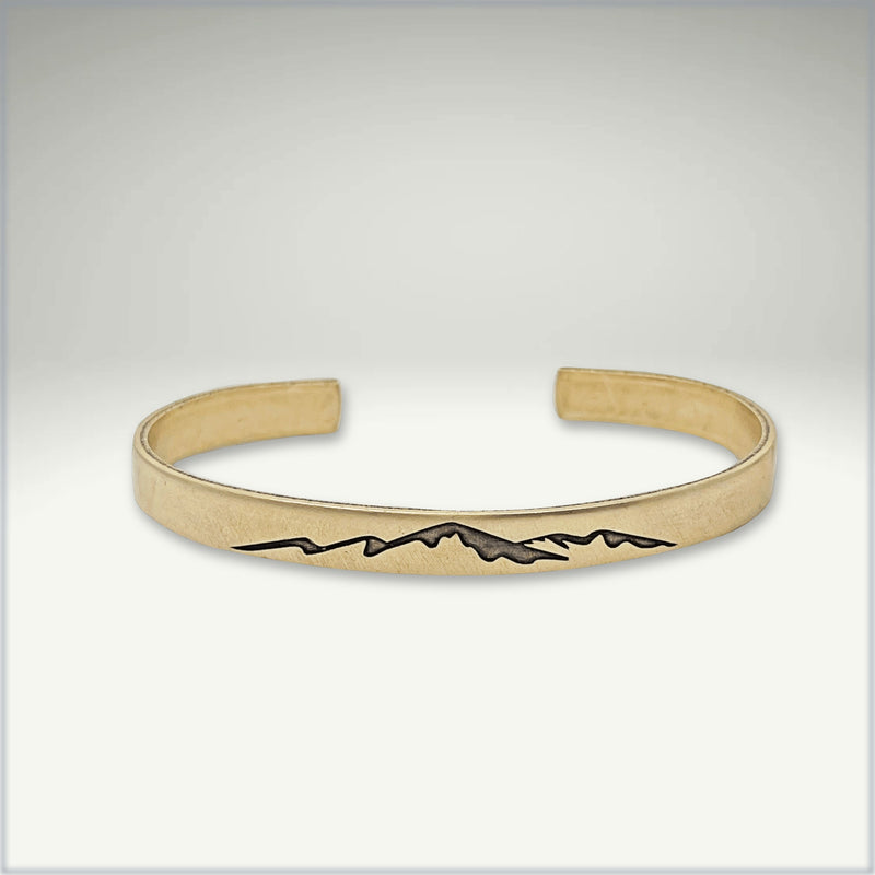 Mountainscape Mountain  Cuff Bracelet