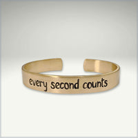 Every second counts - Bear Cuff Bracelet