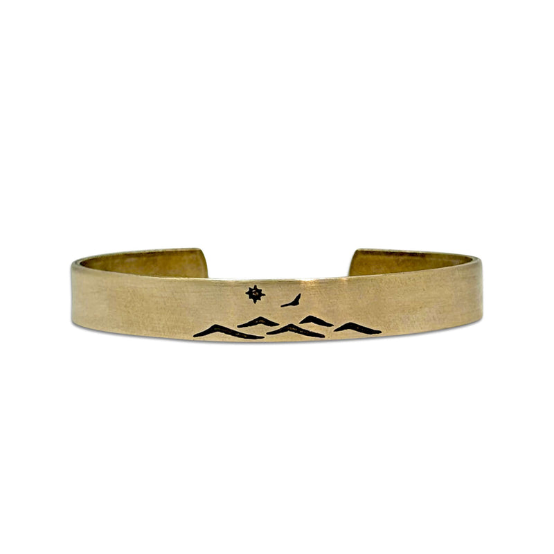 Fly Over cuff bracelet - Mountain Bracelet for men and women