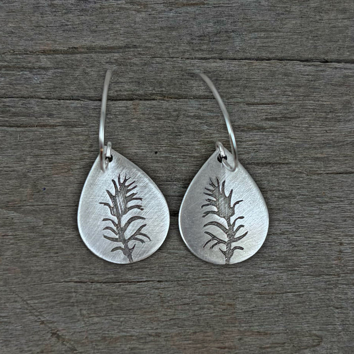Paintbrush Flower  Earrings