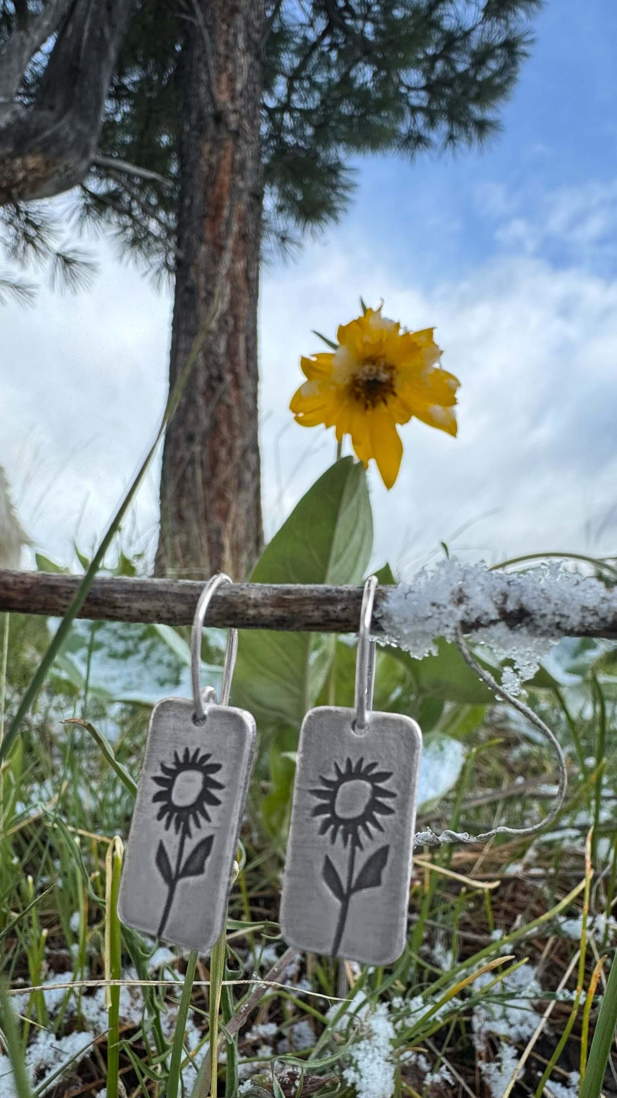 Balsamroot Flower Earrings