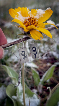 Balsamroot Flower Earrings