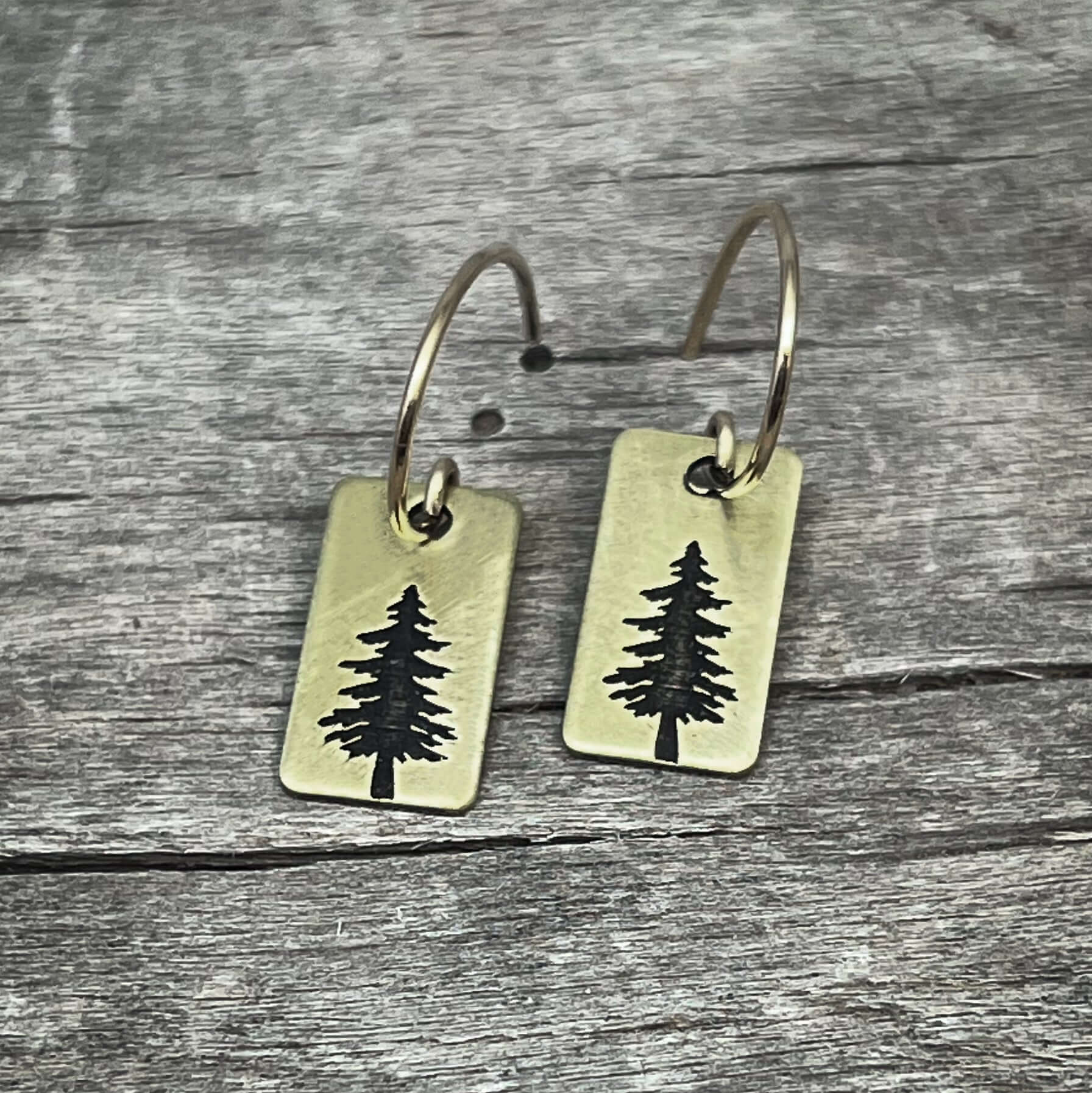 Spruce Tree Earrings | Sterling deals Silver