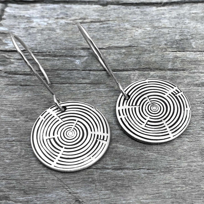 Timber Earrings- Tree Rings