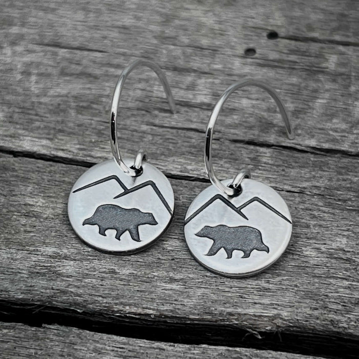 Mountain Bear  Earrings