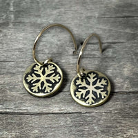 Powder Snowflake Earrings