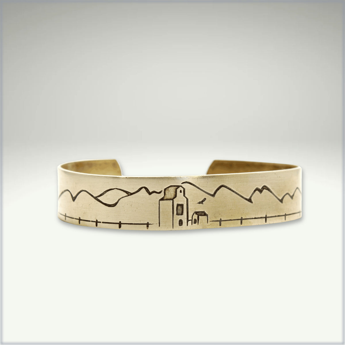 Grain Elevator On the Front Cuff Bracelet