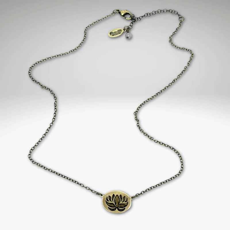 Simple Lotus Necklace