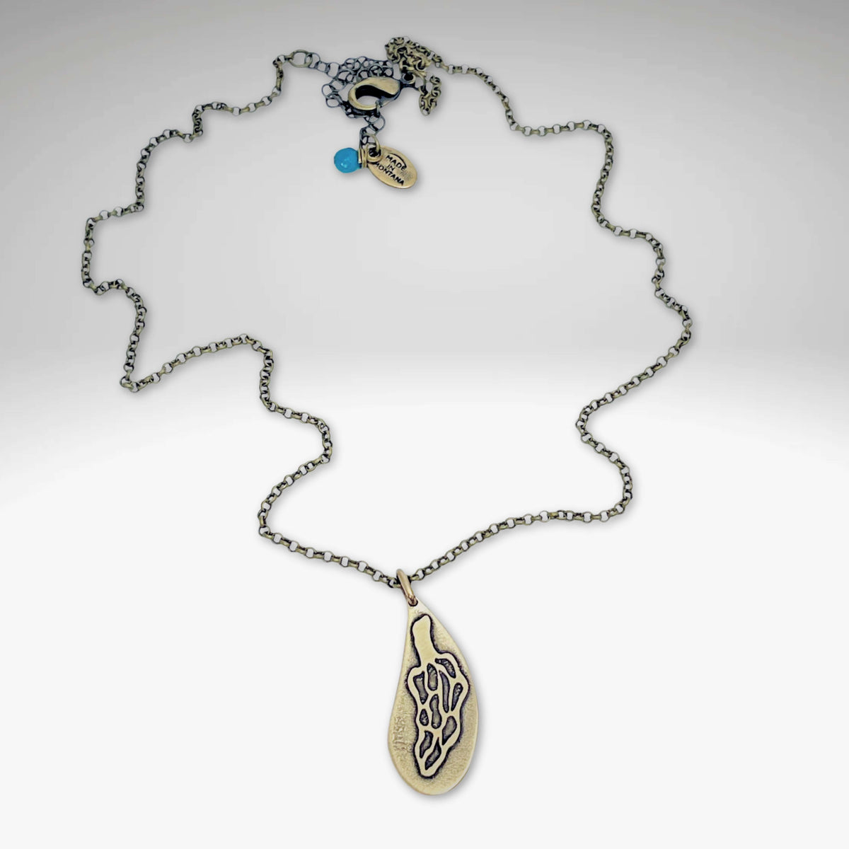Morel Mushroom Necklace