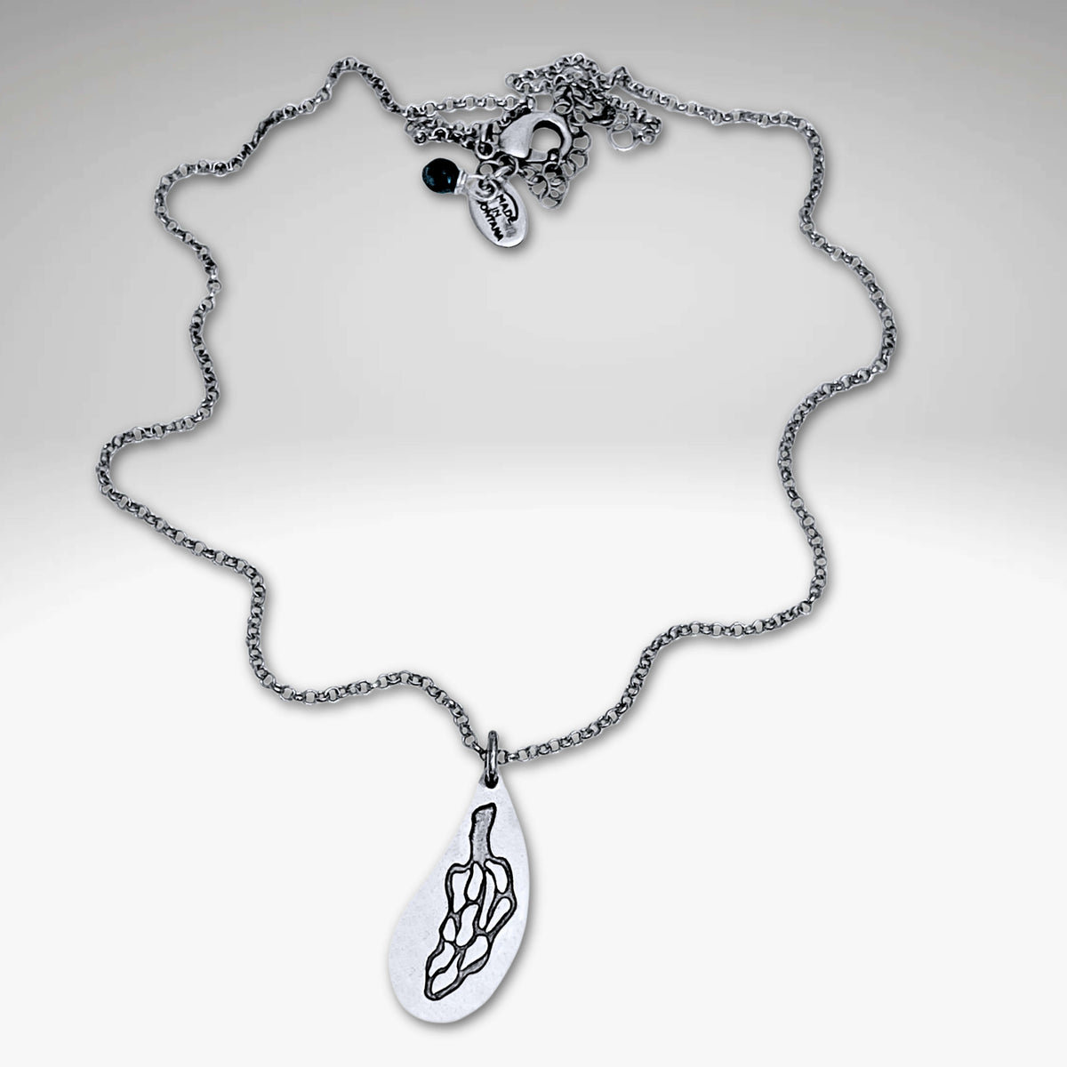 Morel Mushroom Necklace