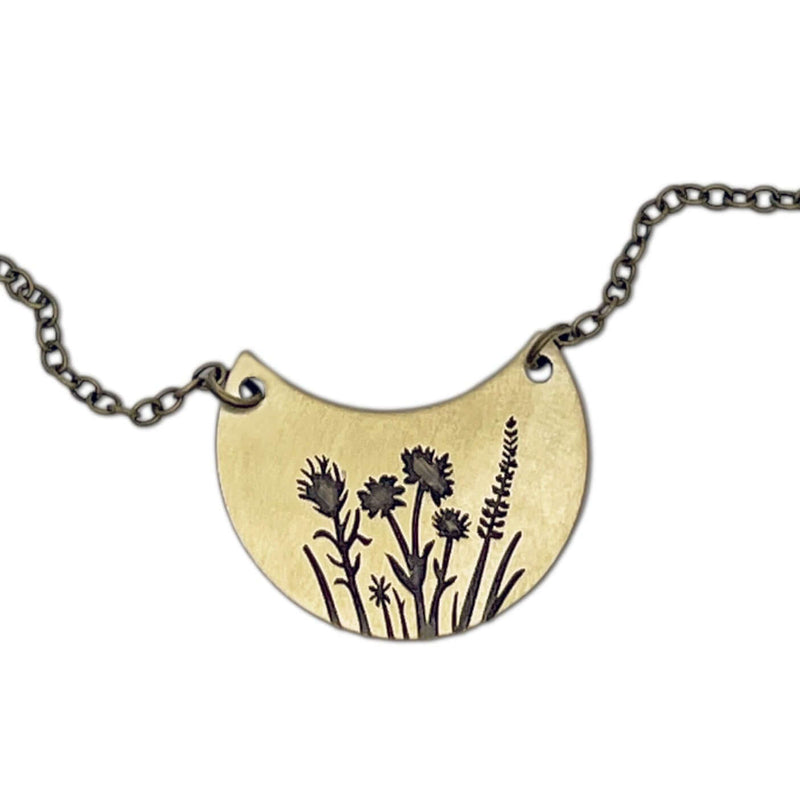 Wildflower Basket Necklace