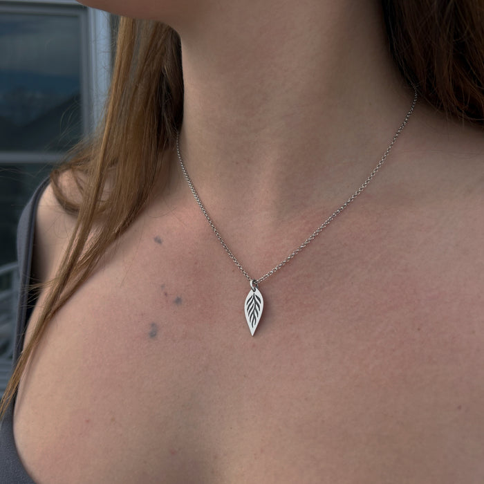 Feather Lite Necklace on chain