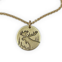 Creek Moose Necklace
