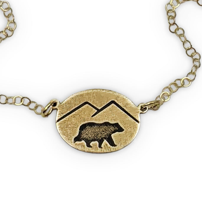 Mountain Bear Necklace