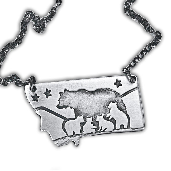 Four Cubs - Montana Bear Necklace