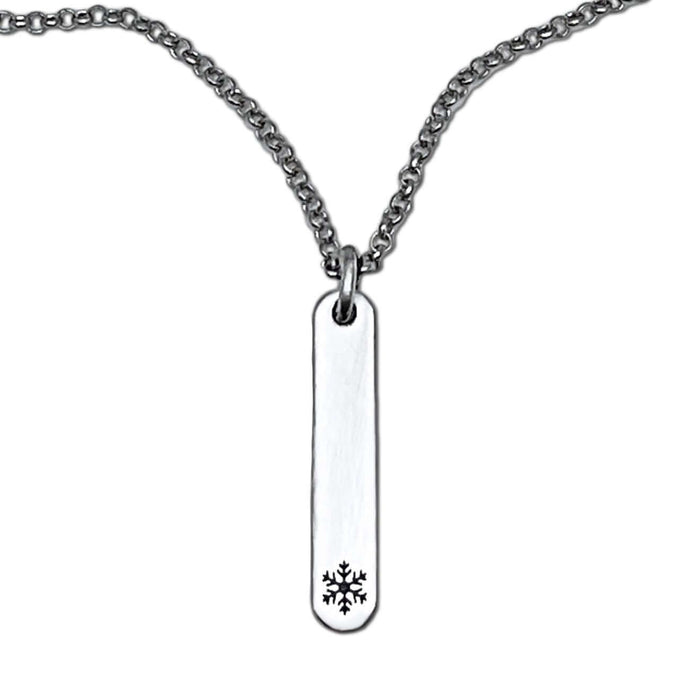 Powder Snowflake Necklace