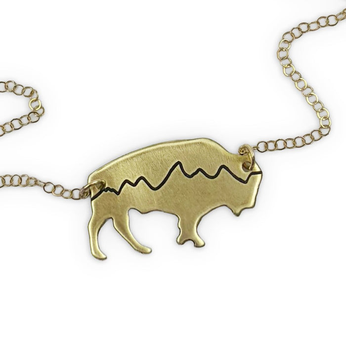 Mountains on Buffalo Necklace