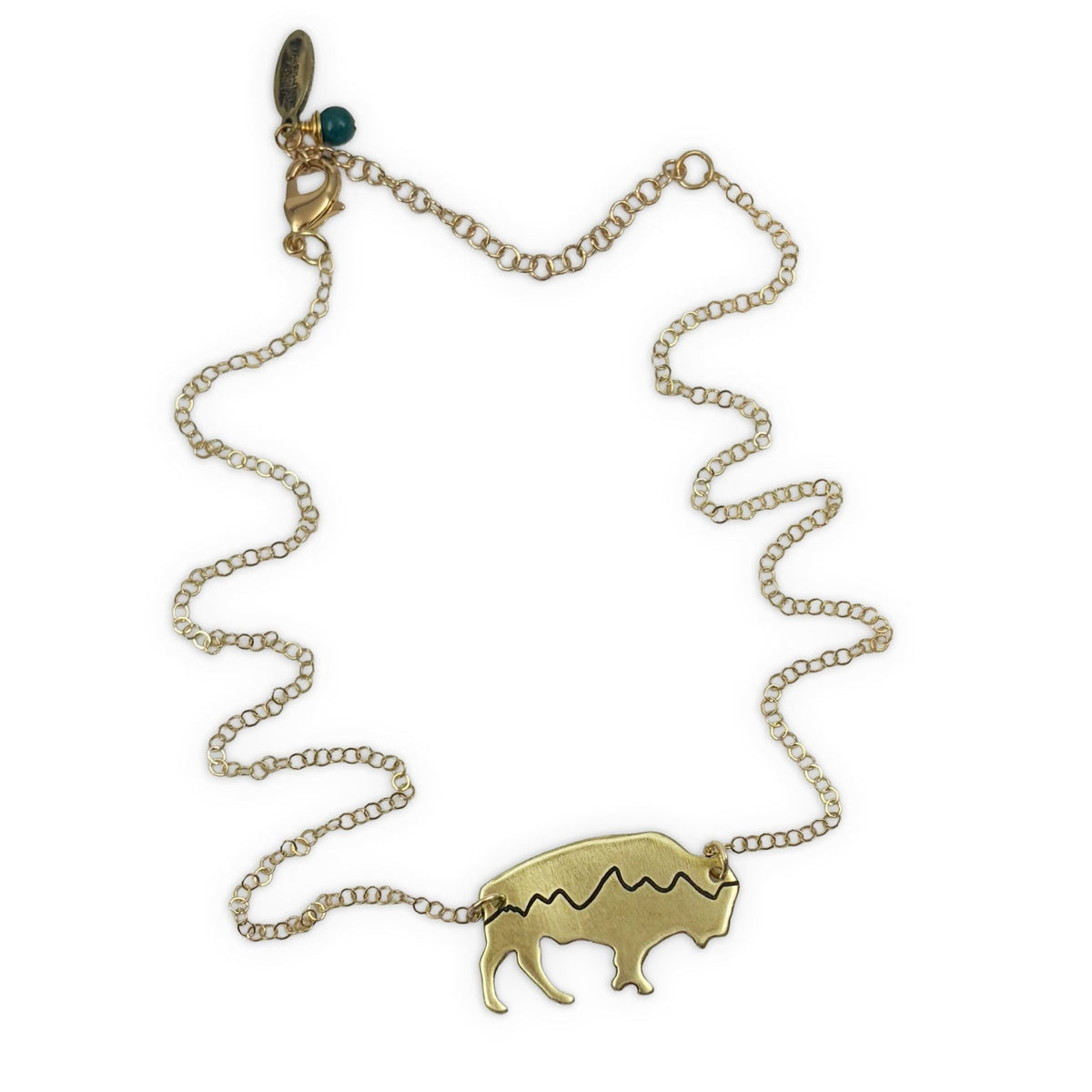 Mountains on Buffalo Necklace