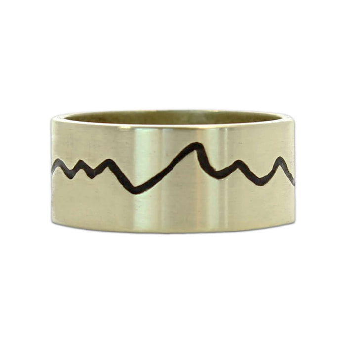 Simple Mountain Ring, Antique Brass / 7, daphne lorna