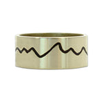 Simple Mountain Ring, Antique Brass / 7, daphne lorna