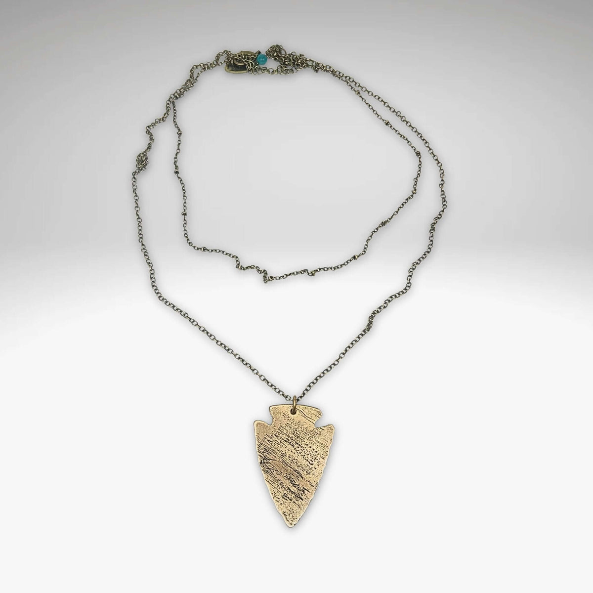 Arrowhead Long Layered Necklace - Daphne Lorna