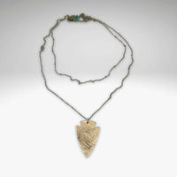 Arrowhead Long Layered Necklace - Daphne Lorna