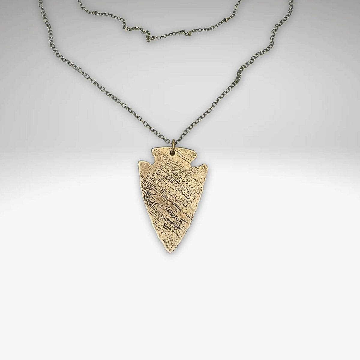 Arrowhead Long Layered Necklace - Daphne Lorna