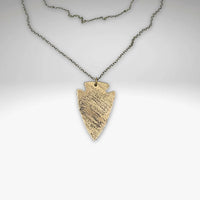 Arrowhead Long Layered Necklace - Daphne Lorna