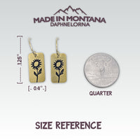 Balsamroot Flower Earrings - Daphne Lorna