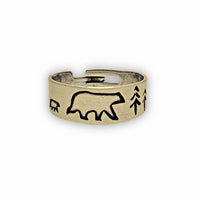 Bear Family Adjustable Ring - Daphne Lorna