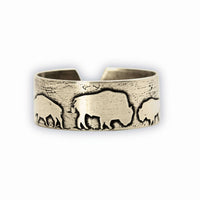 Bison Circles Adjustable Ring - Daphne Lorna