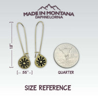 Bitterroot Drop Earrings - Daphne Lorna