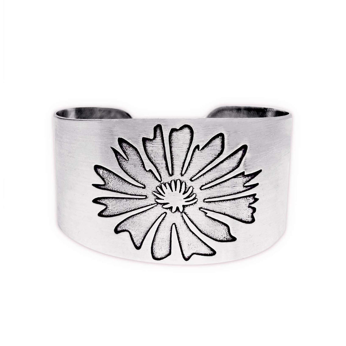 Bitterroot Flower Cuff Bracelet - Daphne Lorna