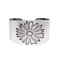 Bitterroot Flower Cuff Bracelet - Daphne Lorna