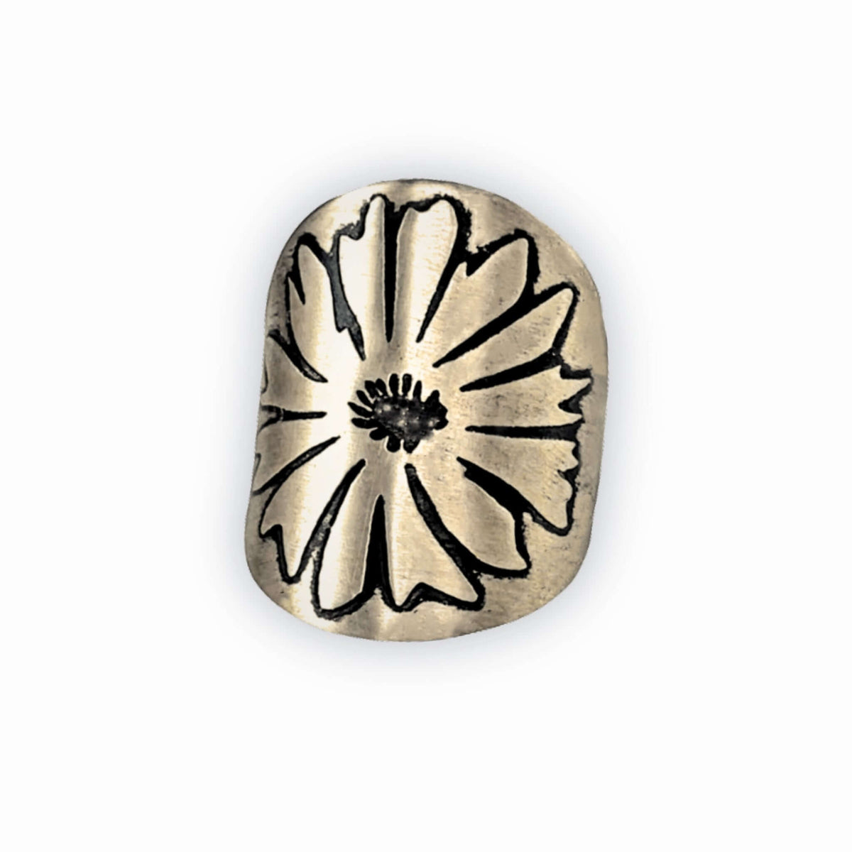 Bitterroot Wildflower Adjustable Ring - Daphne Lorna
