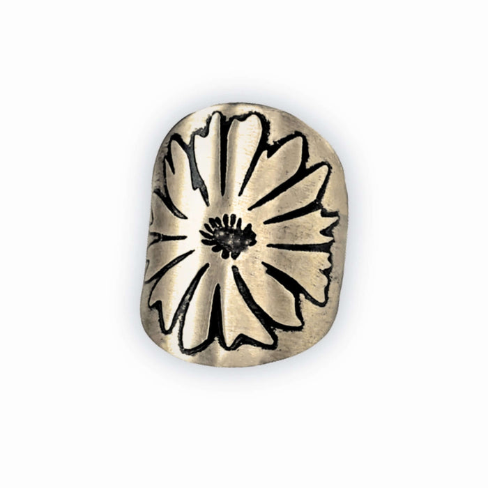 Bitterroot Wildflower Adjustable Ring - Daphne Lorna