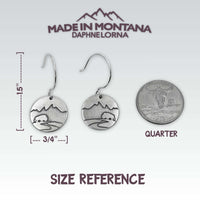 Buffalo in the Tetons Earring - Daphne Lorna