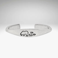 Bear Family Cuff Bracelet