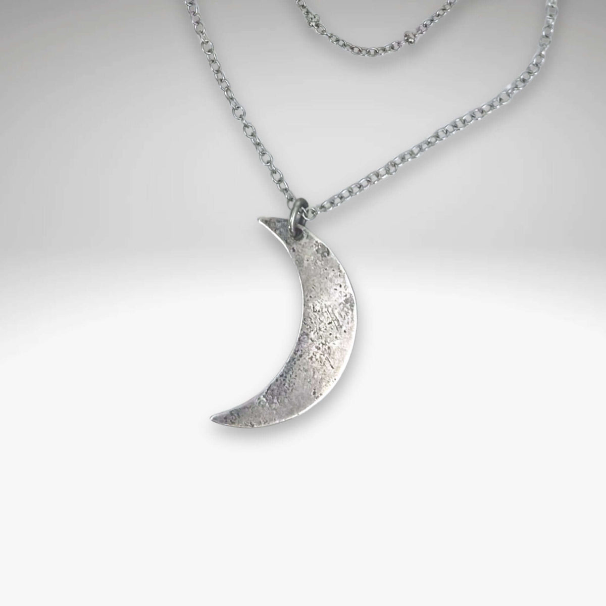Crescent Long Layered Necklace - Daphne Lorna