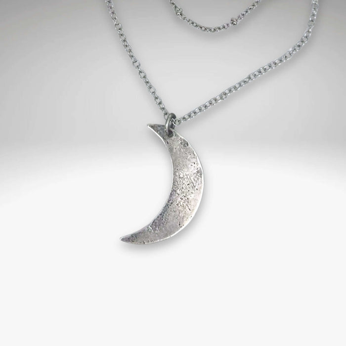 Crescent Long Layered Necklace - Daphne Lorna