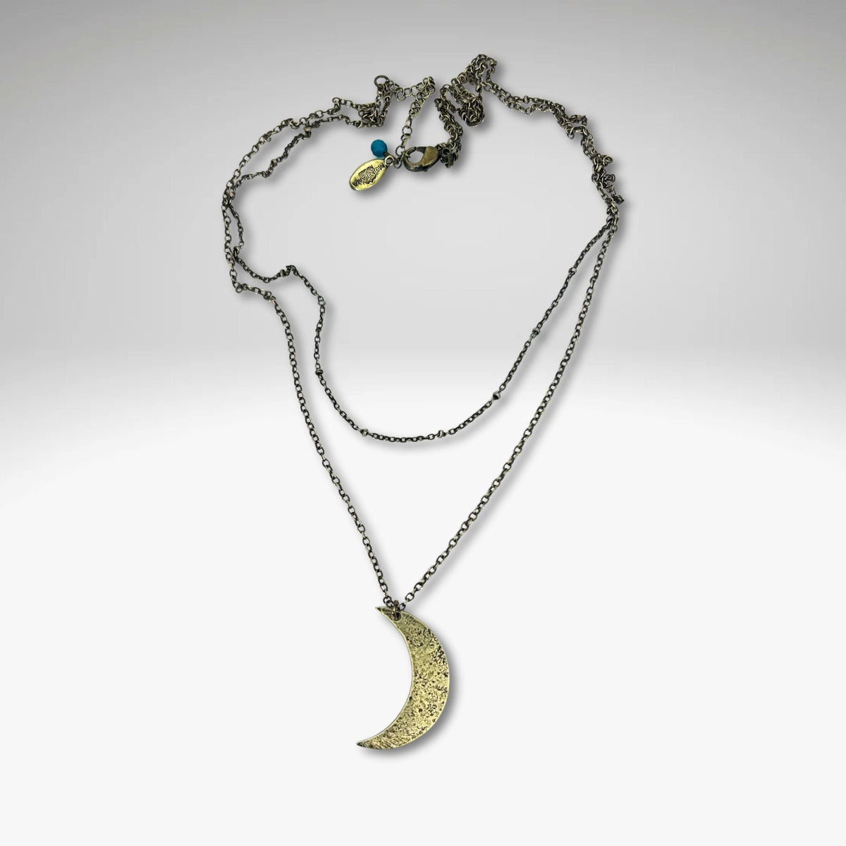 Crescent Long Layered Necklace - Daphne Lorna