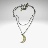 Crescent Long Layered Necklace - Daphne Lorna