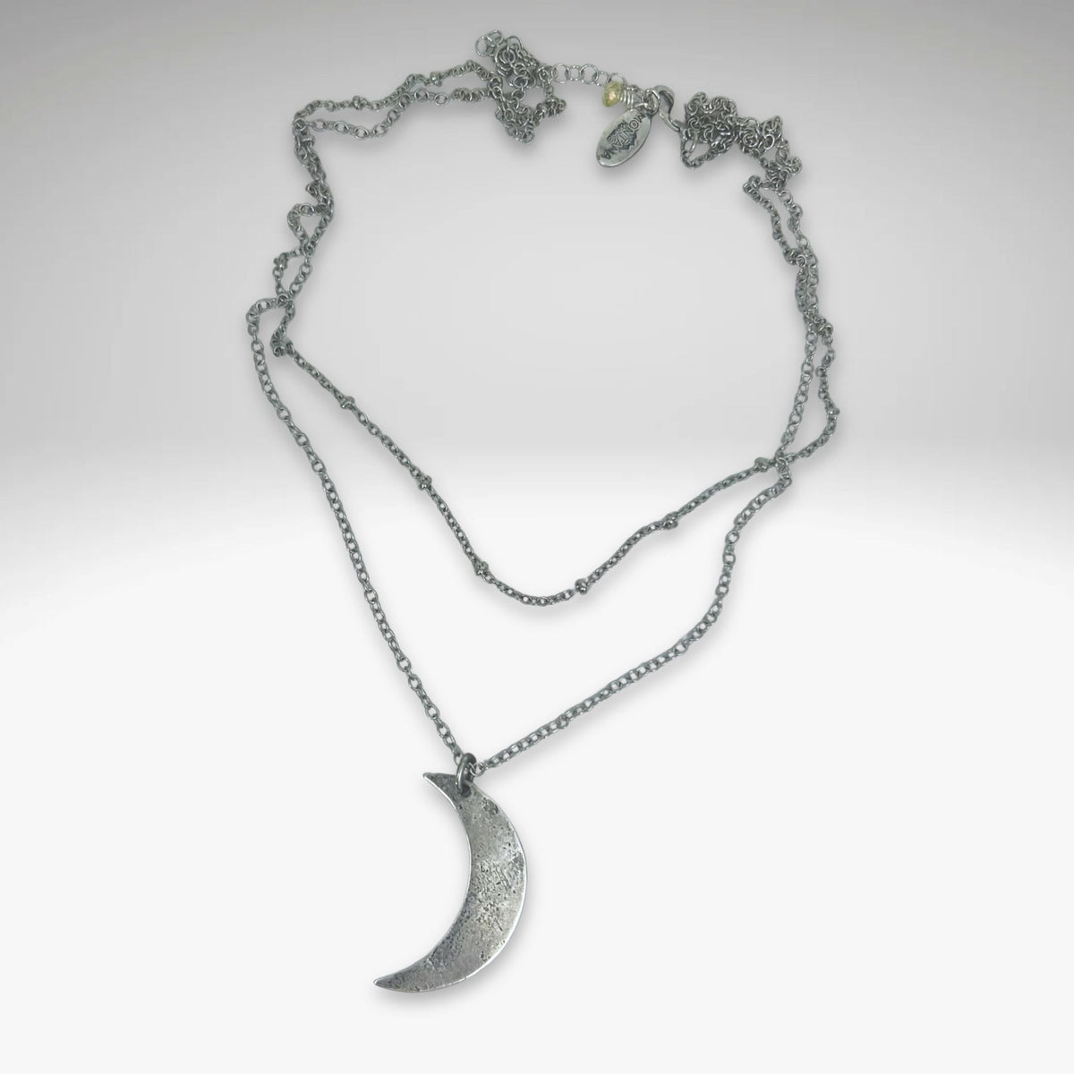Crescent Long Layered Necklace - Daphne Lorna