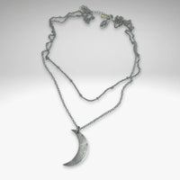 Crescent Long Layered Necklace - Daphne Lorna
