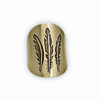 Feather Adjustable Ring - Daphne Lorna