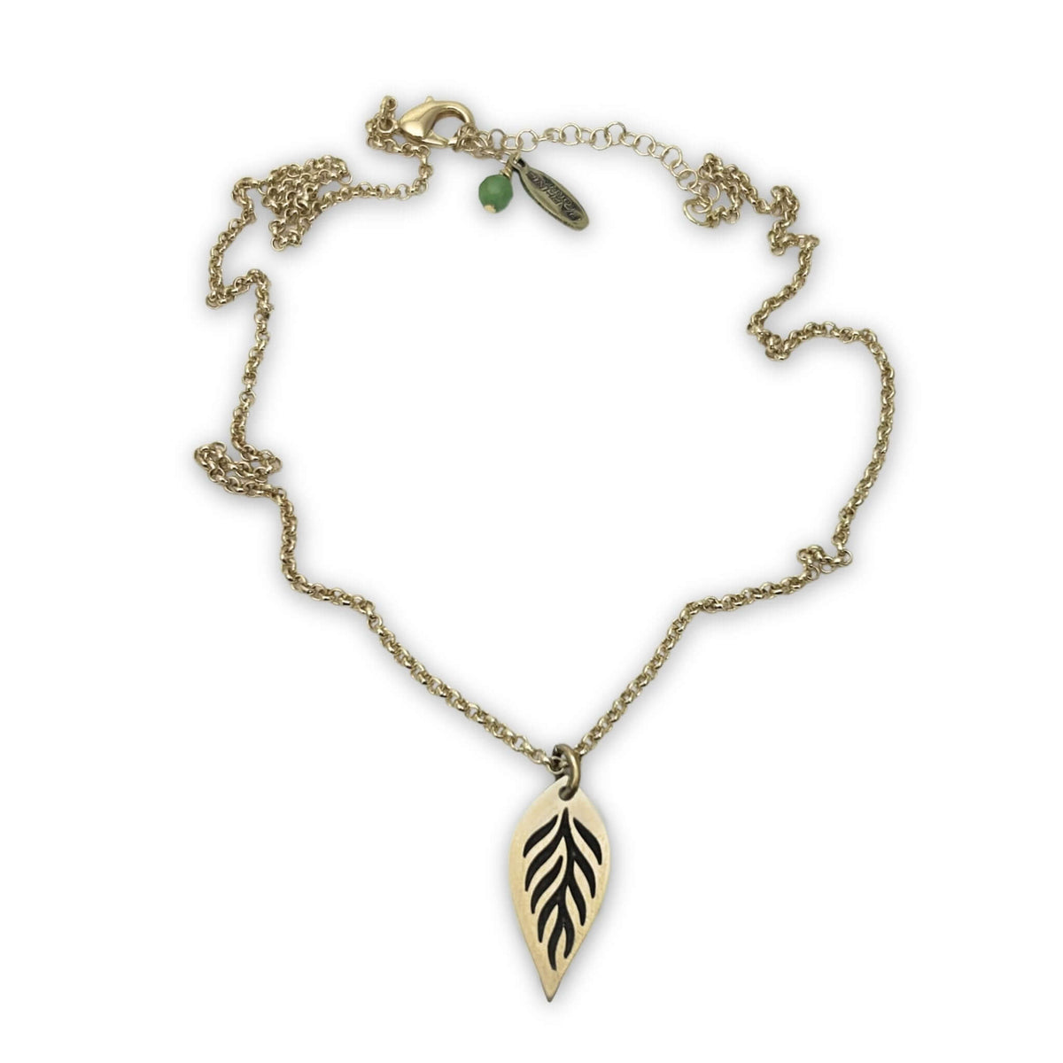 Feather Lite Necklace on chain - Daphne Lorna