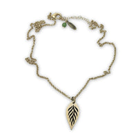 Feather Lite Necklace on chain - Daphne Lorna