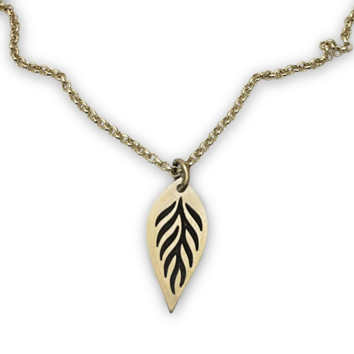 Feather Lite Necklace on chain - Daphne Lorna